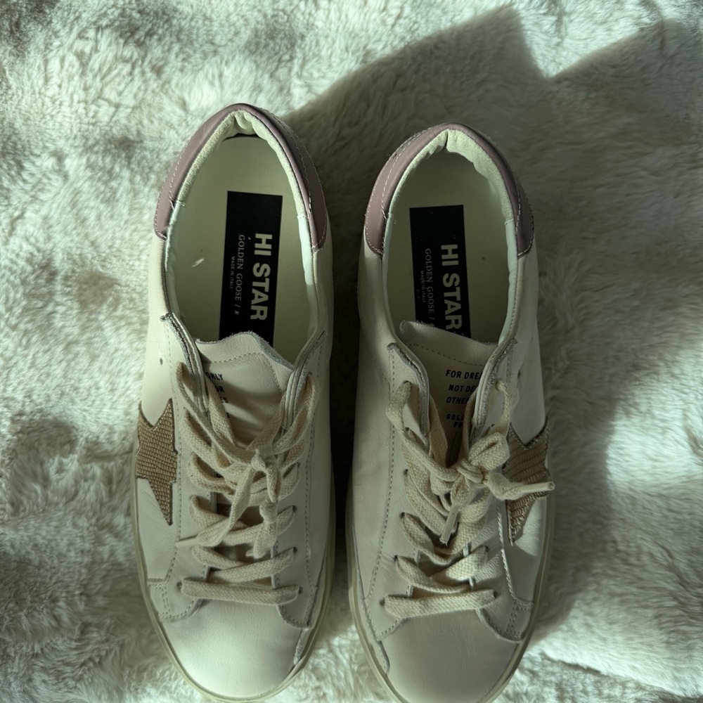 Golden Goose Hi Star Low Top Platform Sneaker - Picture 2 of 7